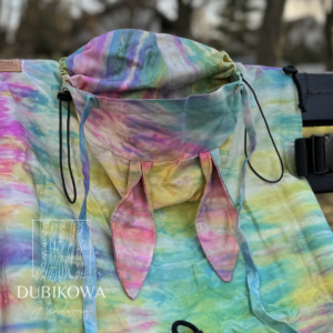 "Rainbow bunny" baby carrier