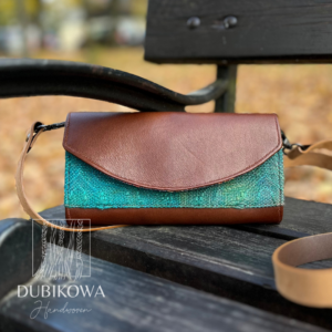 Purse with a scrap of silk