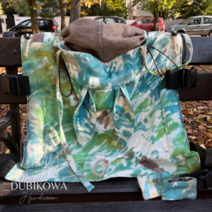 "Blue and green bunny 1" baby carrier