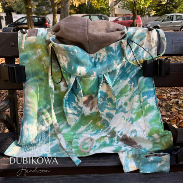 "Blue and green bunny 1" baby carrier