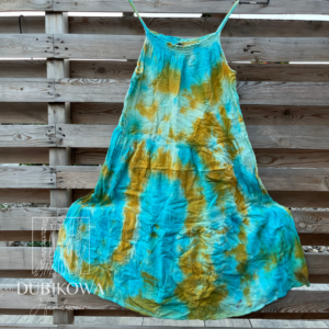 “True turquoise” dress
